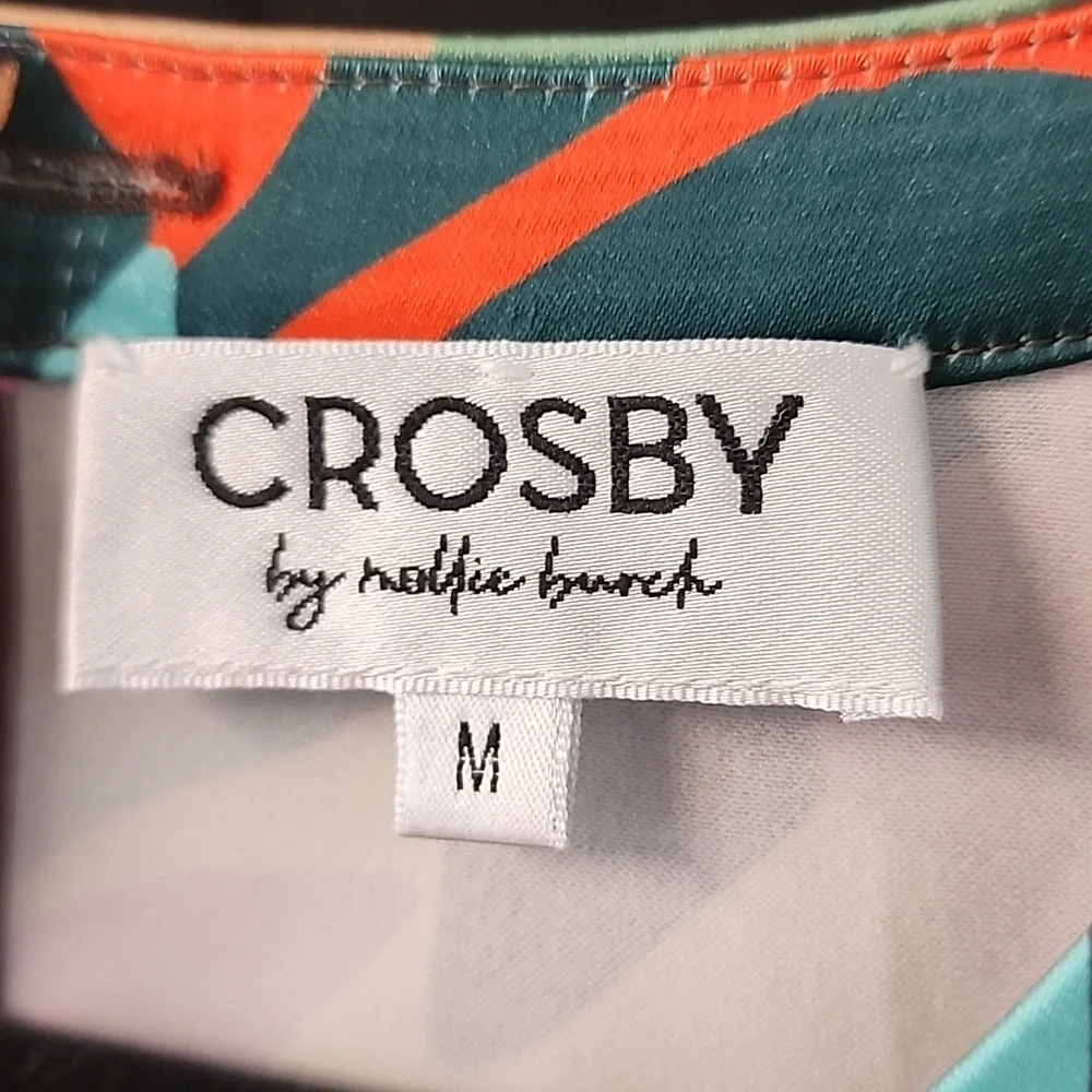 CROSBY by Mollie Burch Leopard Jungle Print Multicolor Abstract Top & Pants Set - Picture 9 of 9